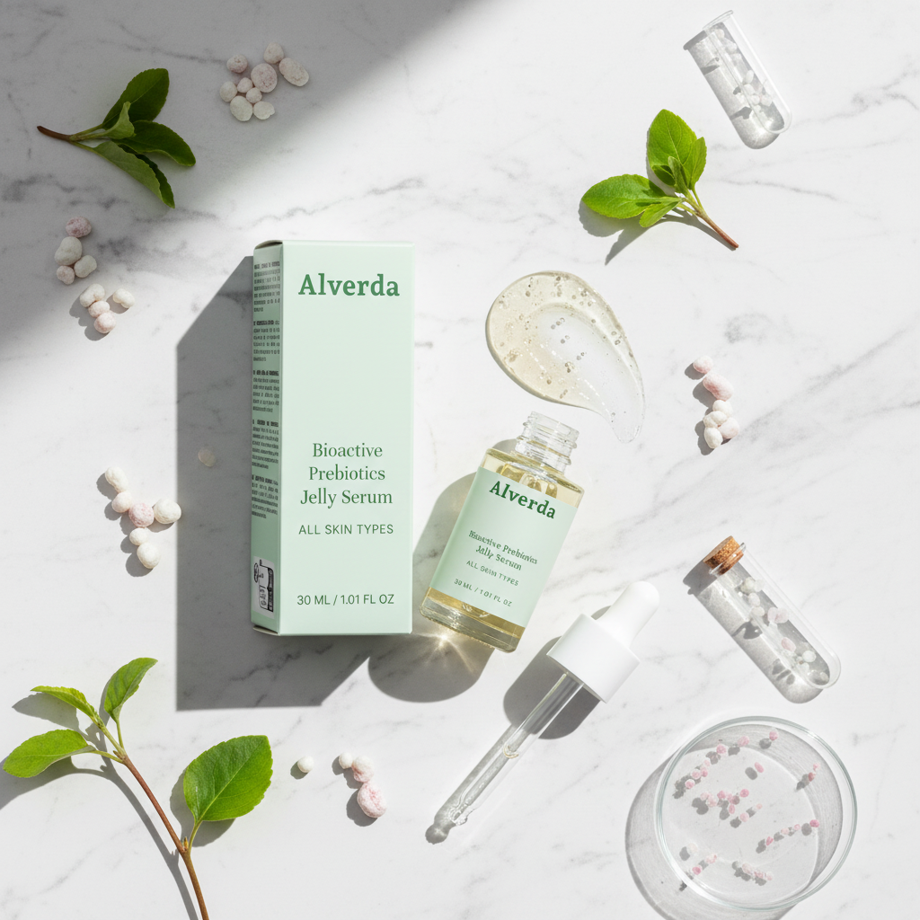 Bioactive Prebiotics Jelly Serum flat lay