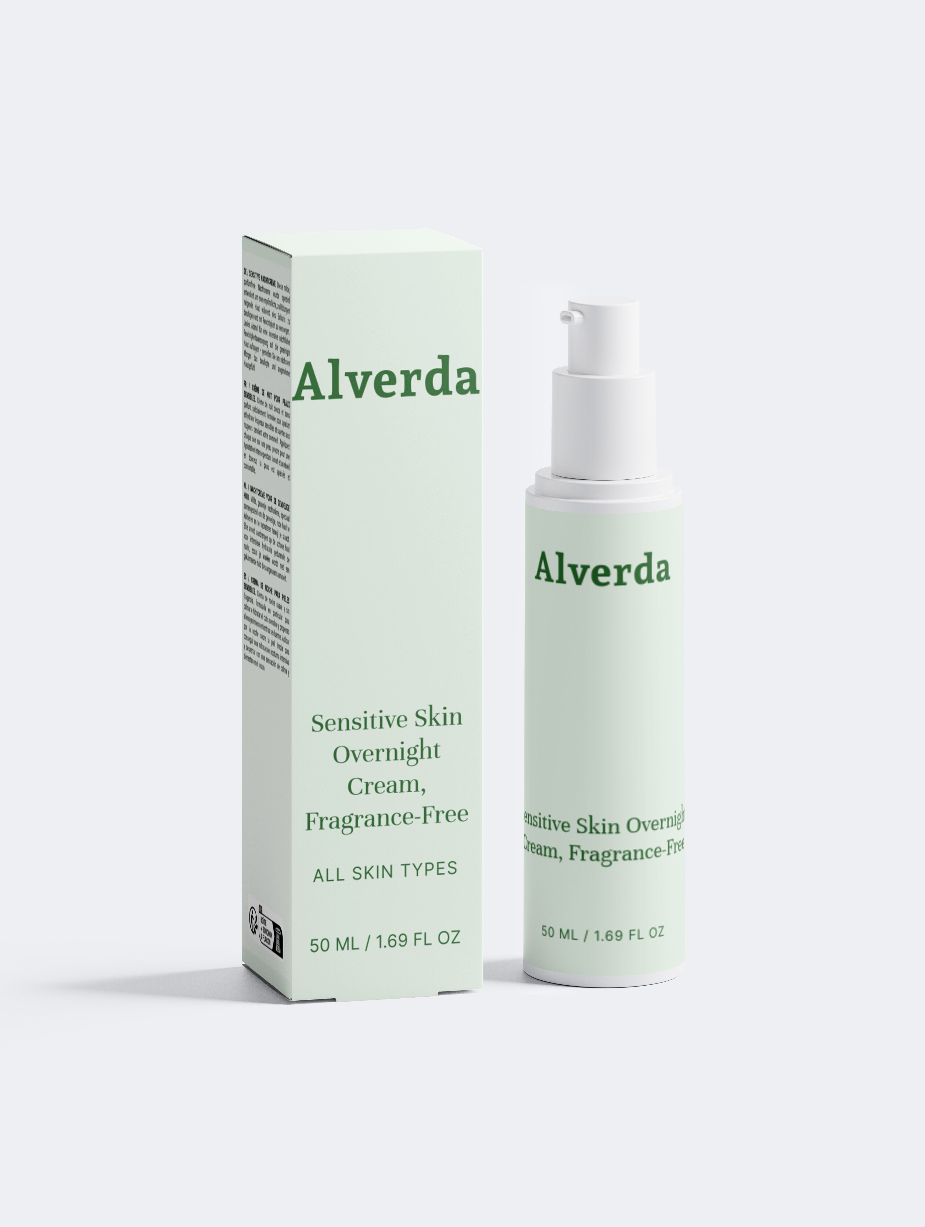 Sensitive Skin Overnight Cream, Fragrance-Free