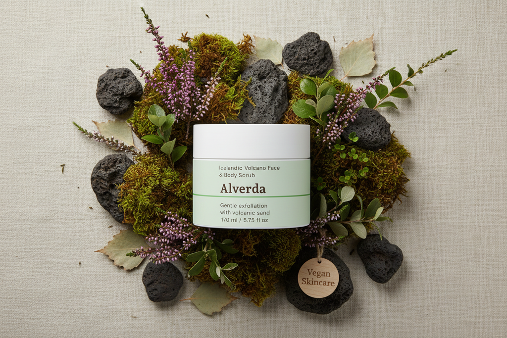 Flat lay – Icelandic Volcano Scrub