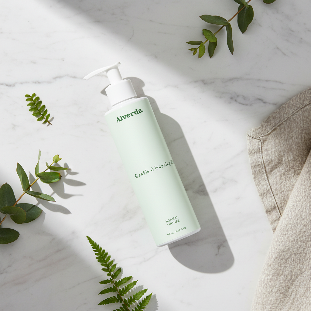 Gentle Cleansing Milk – flatlay ny design