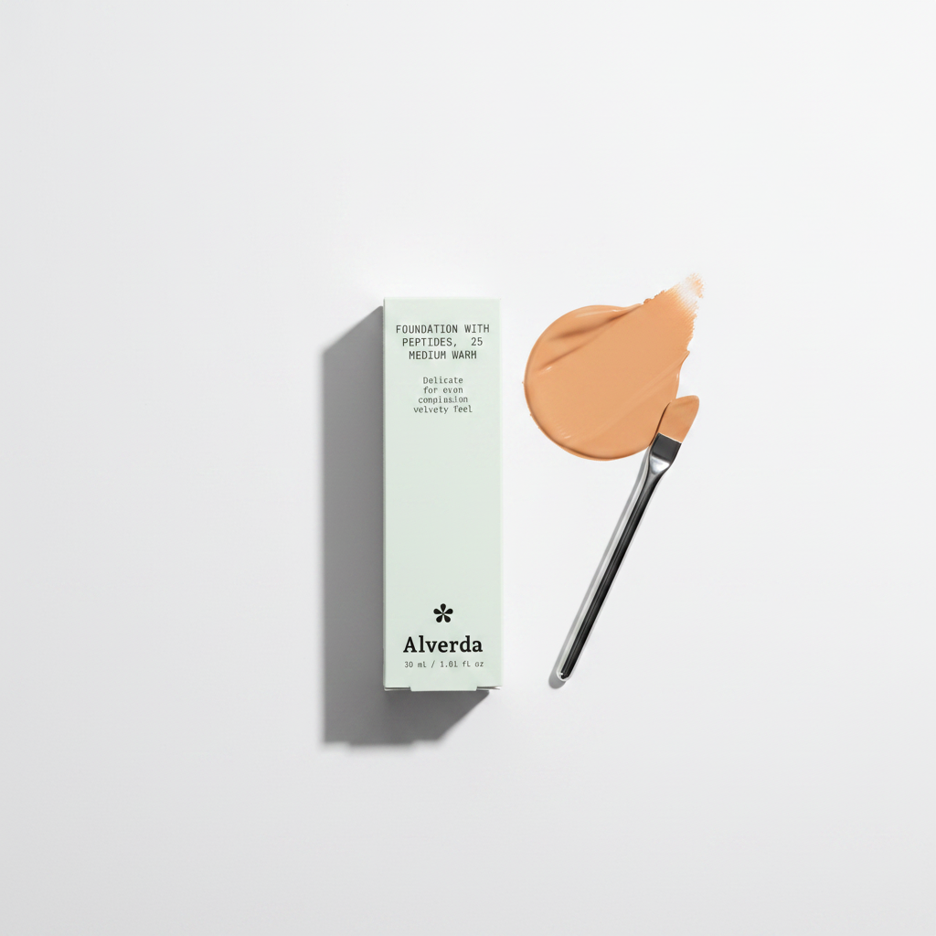 Foundation 25 Medium Warm – ovanifrån swatch
