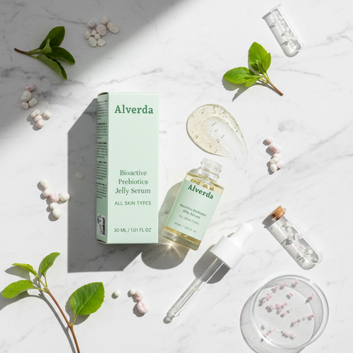 Bioactive Prebiotics Jelly Serum flat lay