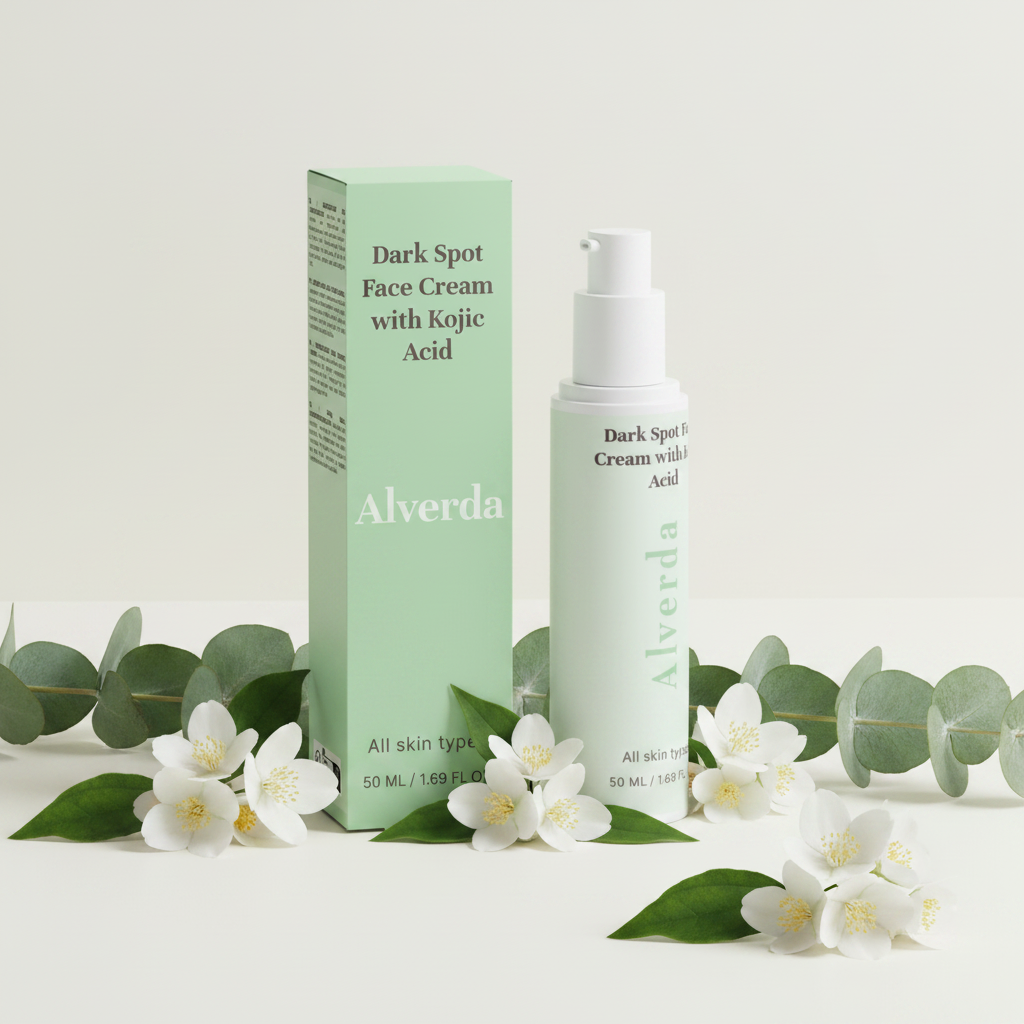 Dark Spot Face Cream with Kojic Acid med jasmin och eukalyptus