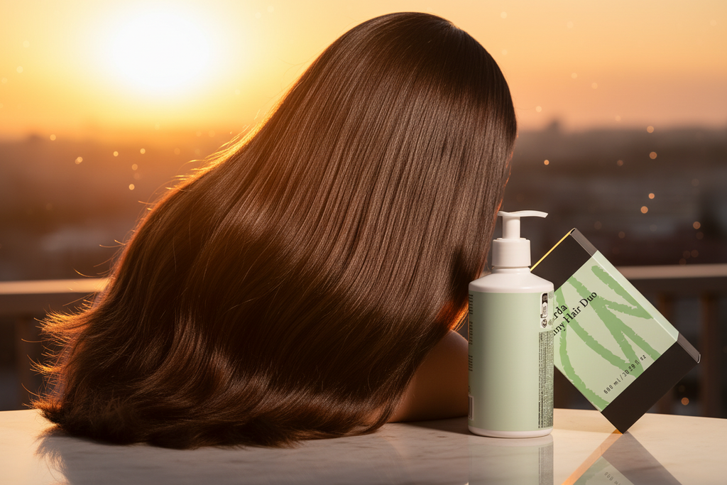 Shiny Hair Duo – livsstilskampanj med glänsande hår