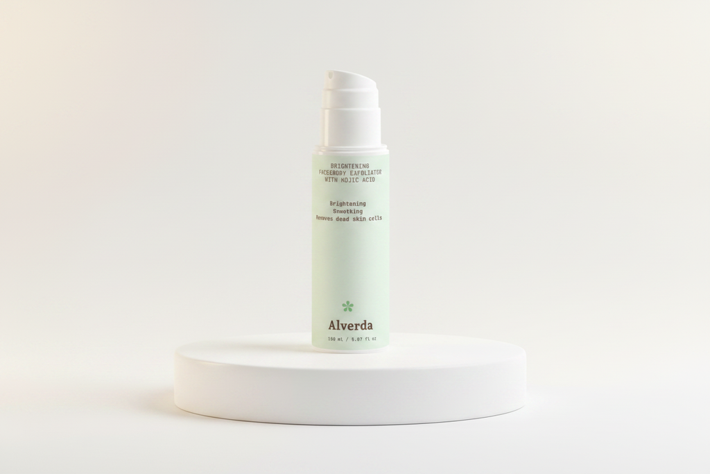 Brightening Face Body Exfoliator studio