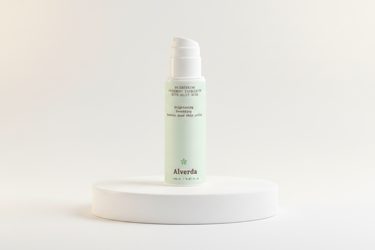 Brightening Face Body Exfoliator studio