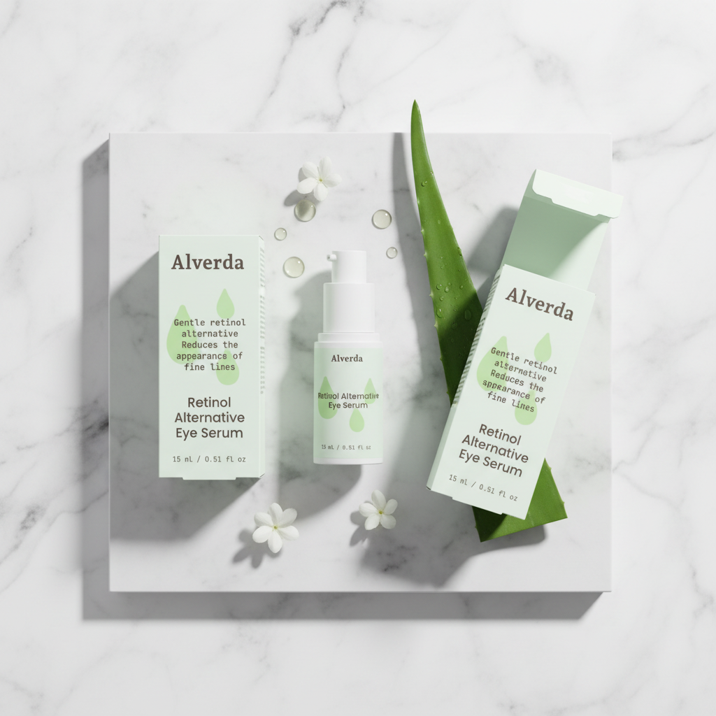 Retinol Alternative Eye Serum flat lay