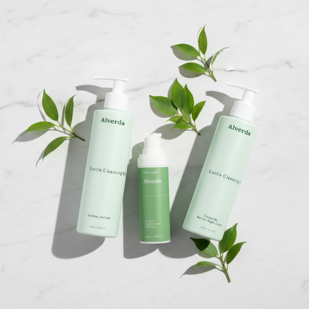 Barrier & Hydration Routine – Gentle Cleansing Milk, Hydrating Serum och Ceramide Barrier Night Cream