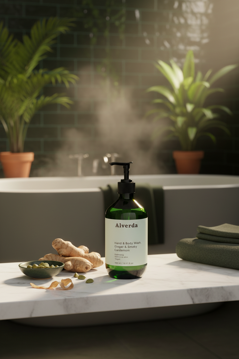 Hand & Body Wash Ginger Smoky Cardamom lifestyle